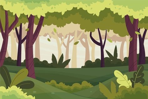 Cartoon jungle background Free Vector | Free Vector #Freepik #freevector #background #nature #cartoon #forest Gruffalo Illustration, Cartoon Landscape Backgrounds, Nature Cartoon Background, Forest Background Cartoon, Jungle Cartoon Background, Cartoon Jungle Background, Animal Cartoon Background, Forest Cartoon Background, Cartoon Nature Background