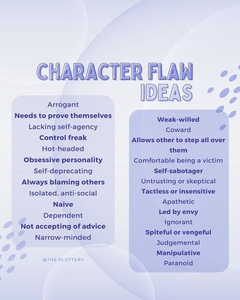 CHAR | Writing Coach 📚 on Instagram: "Here are 27 character flaw ideas you can use to start building a character in your story! Have you got any of these in your characters already? - #igwritingcommunity #igwritersclub #igwriters #storywriting #writingideas #writingclass #writingcourse #writingworkshop #writinganovel #writingbooks #writingtools #writingandcoffee #writerinspiration #writingproject #writinginspo #writingpractice #authorgram #writergram #novelwriting #writersoninstagram #writin Building A Character, Character Sheet Writing, Novel Writing Outline, Character Motivation, Writing Outline, Fantasy Story Ideas, Writing Inspiration Tips, Starting A Book, Writing Essentials