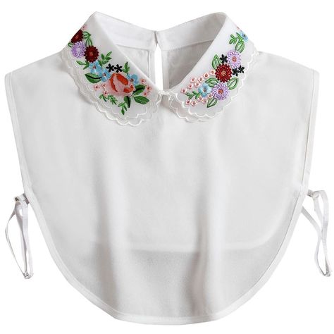 Couture, Women's Wardrobe Essentials, Collar Shirts Women, Collar Embroidery, Half Shirt, False Collar, Fake Collar, Half Shirts, Embroidered Collars