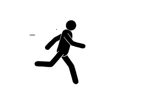 Stick Figure Running, Running Animation, Editing Capcut, Gif Transparent, Walking Gif, Walking Animation, Black And White Gif, Stick Figure Animation, Running Gif
