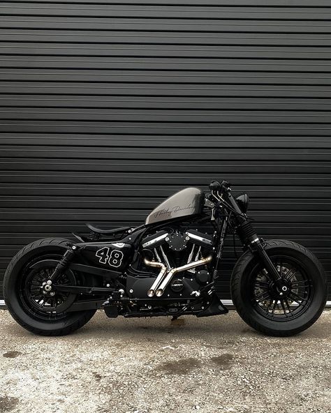 Kawasaki H2r, Harley Davidson 48, Custom Bikes Cafe Racers, Мотоциклы Harley Davidson, Custom Motorcycles Bobber, Harley Davidson Sportster 883, Sportster Bobber, Stile Hip Hop, Мотоциклы Cafe Racers