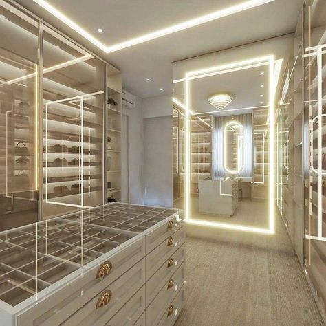 Walk In Closet Luxury, House Closet, Bilik Idaman, Dressing Room Closet, Closet Design Layout, Dream Life House, Dream Closet Design, Walk In Closet Design, Luxury Closets Design