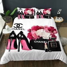 Chanel Bedding, Luxury Bedroom Sets, Animal Print Bedding, Black Bedroom Design, Glamour Decor, Best Bedding Sets, Printed Bedding, Bedding Comforter, Beauty Room Decor