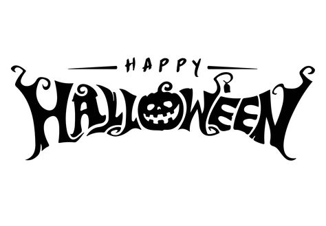 Halloween Printables-Happy Happy Halloween Hand Lettering, Happy Halloween Typography, Halloween Word Art, Halloween Lettering Ideas, Halloween Letters Printable, Halloween Stencils Printables Free, Cute Halloween Signs, Halloween Fonts Alphabet, Desenho Halloween