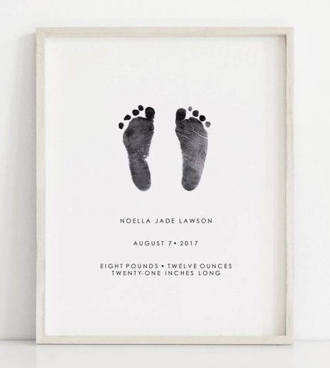 Footprint Art, Baby Footprint Art, Custom Baby Gift, Footprint Keepsake, Baby Nursery Inspiration, Joy Baby, Baby Footprint, Custom Baby Gifts, Baby Print