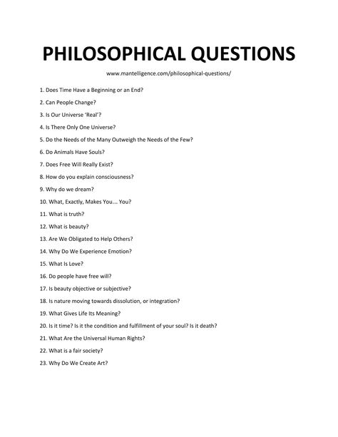 30 Deep Philosophical Questions - Highly thought-provoking questions. Thought Provoking Writing Prompts, Questions For Deep Talks, High Conversation Topics, How To Create Conversation, Random Words Aesthetic List, Open Minded Questions, Interesting Topics To Research When Bored, Deep Interesting Questions, Philosophy Questions Deep