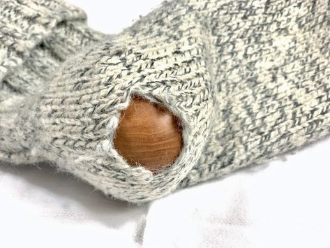 The Lost Art of Darning Socks (tutorial) - Our Gabled Home Darn Socks, How To Darn Socks, Darning Socks, Our Gabled Home, Mending Clothes, Cross Back Apron, Visible Mending, Sewing Aprons, Yarn Store