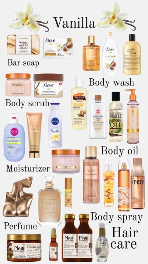 Here are some vanilla inspo Credits: ruby Healthy Skin Tips, Parfum La Rive, Profumo Victoria Secret, Body Hygiene, Basic Skin Care Routine, Shower Skin Care, Perfect Skin Care Routine, Body Smells, Pretty Skin Care