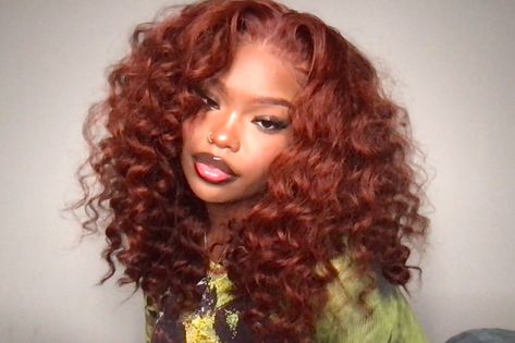 Auburn Hair, Wand Curler, Pretty Hair Color, Curly Lace Front Wigs, Dope Hairstyles, Front Lace Wigs Human Hair, Hair Inspiration Color, Hair Inspo Color, Ginger Hair