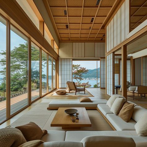 Japanese Living Room Design, Japanese House Interior, Japanese Style Living Room, Japanese Style Interior, Japan House Design, Japandi House, Japanese Inspired Home, Japanese Living Room, Japanese House Design