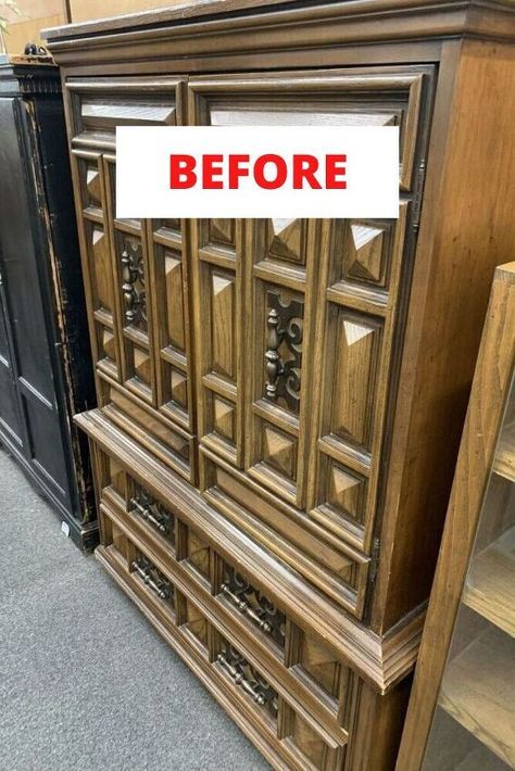 Upcycling, Antique Chalk Paint Furniture Diy, Bedroom Furniture Makeover Before After, Chest In Living Room, Wooden Chest Makeover, Mediterranean Furniture, Chest Of Drawers Makeover, Chest Makeover, Decorate On A Budget