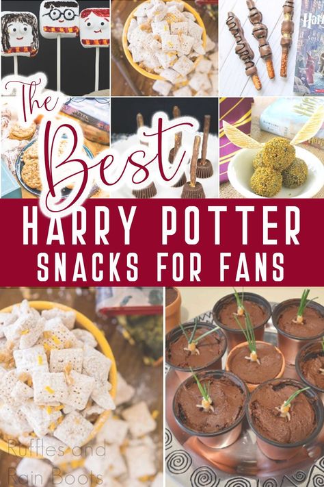 Harry Potter Theme Appetizers, Harry Potter And The Sorcerers Stone Party Food, Healthy Harry Potter Snacks, Harry Potter Appetizers Food Party Ideas, Harry Potter Themed Appetizers, Harry Potter Lunch Ideas, Harry Potter Appetizers, Harry Potter Theme Food, Harry Potter Lunch