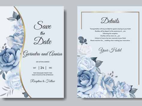 Elegant wedding invitation card with beautiful floral and leave by MARIA NURINCE DOMINGGAS on Dribbble Ceremony Invitation Card, Templat Undangan, Ceremony Invitation, Elegant Wedding Invitation Card, Wreath Wedding Invitations, Floral Wedding Invitation Card, Elegant Wedding Invitation, Wedding Invitation Card Design, Wedding Invitation Card Template