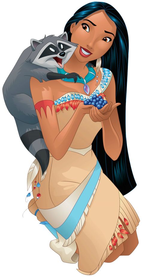 Images of Pocahontas from the film of the same name and its sequel. Meeko Pocahontas, Disney Princess List, Pocahontas Character, Pocahontas 2, Disney Princess Pocahontas, First Disney Princess, Pocahontas Disney, Princess Pocahontas, Princess Crafts