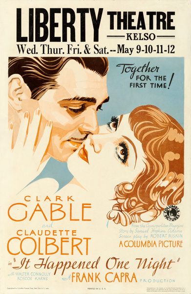 1920 Movie Posters, 1930 Movie Posters, It Happened One Night Poster, 1920s Film Posters, Old Hollywood Posters Vintage, Old Hollywood Movie Posters, Old Cinema Poster, 1940s Poster Design, 1930s Movie Posters