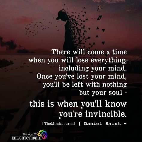 There Will Come Time When You Will Lose Everything https://themindsjournal.com/there-will-come-time-when-you-will-lose-everything Quotes About Life, Spiritual Quotes, Humour Quotes, Losing Everything Quotes, Meant To Be Yours, Humor Quotes, Losing Everything, Amazing Quotes, Note To Self