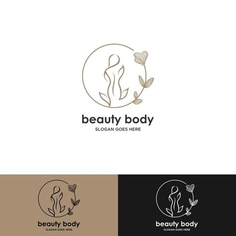 Beauty nature body spa logo design. Vector illustration of beauty woman body with botanic plant. Modern vintage icon design template with line art style. Body Care Logo Design, Beauty Icon Design, Woman Icon Logo, Body Care Logo, Female Logo Design, Logo Design Body, Body Logo Design, Ideas Para Logos, Skin Care Logo