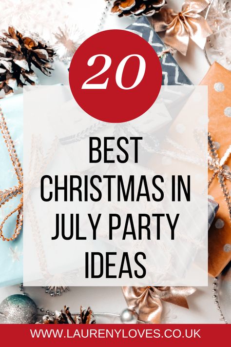 20 Of The Best Christmas in July Party Ideas You'll Love - Laureny Loves... Happy Huladays Party, Christmas In June Party Ideas, Christmas In July Invitations, Christmas In July Pool Party Ideas, Christmas In July Bridal Shower Ideas, Xmas In July Party Ideas, Christmas In July Party Ideas Decorations, Christmas In July Ideas, Christmas In July Outfit Ideas