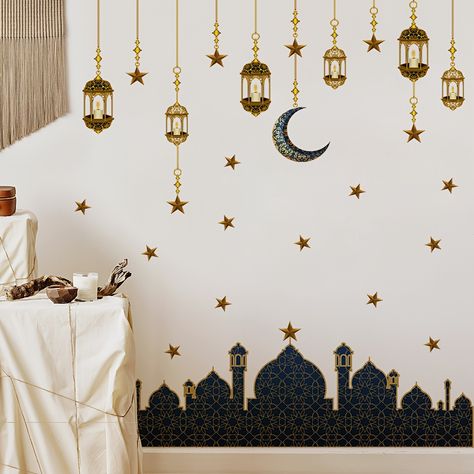 Faster shipping. Better service Arabic Lamp, Ramadan Theme, Lamp Pattern, Wallpaper Moon, Eid Mubarak Decoration, Islamic Ramadan, Name Wall Stickers, Ramadan Decor, Mubarak Ramadan