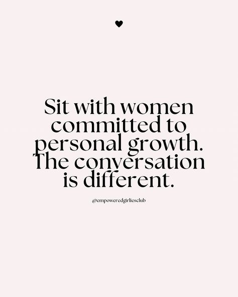 Sit with women committed to personal growth. The conversation is different. ✨  #womenempowerment #womenmotivation #womenempowermentquotes #womenempowerwomen Empowerment Quotes Motivation, Personal Empowerment, Women Empowerment Quotes, Women Motivation, Empowerment Quotes, Quotes Motivation, Double Tap, Powerful Women, Personal Growth