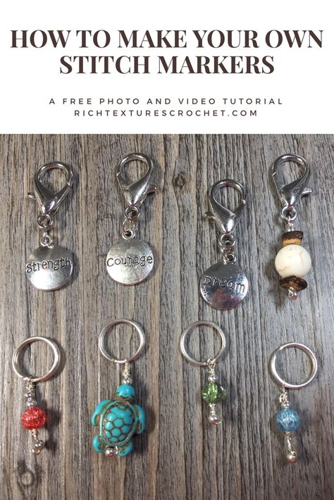 Fimo, How To Make Stitch Markers, Beaded Stitch Markers, Stitch Markers Diy, Diy Stitch, Knitting Markers, Stitches Design, Stitch Markers Knitting, Diy Marker