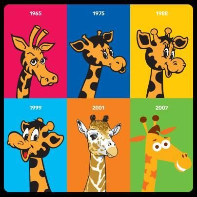 Variations of Geoffrey the Giraffe - the Toys R Us mascot 90s Childhood, 90s Kids, Kawaii, Minions, Toys R Us Giraffe, Toys R Us Geoffrey, Childhood Memories 90s, Monkey Business, Childhood Toys