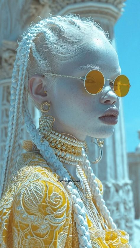 Albino Girl, Hairstyle Photos, Devine Feminine, Black And White Face, Instagram Hairstyles, Short Haircuts For Women, Design Page, New Hairstyle, Hairstyles For Short Hair