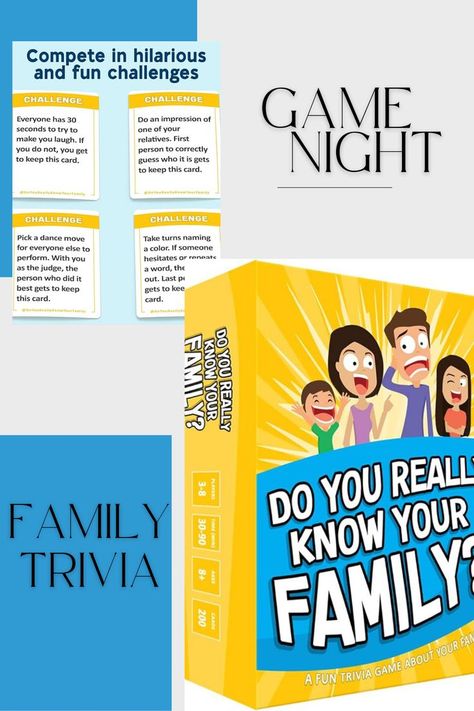 See who really knows the family best as you answer fun questions about each other while sparking interesting conversations. #gamenight #boardgames #familynight #familytime #partyideas #partytheme #gamenightideas Family Game Night Ideas, Game Night Ideas, Fun Questions, Family Night, Family Game, Night Ideas, Geek Out, Family Game Night, Fun Family