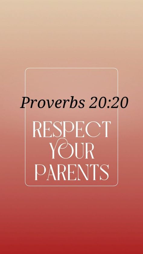 Snuffing Out Darkness: Respect Your Parents No matter how anger gets the best of you, remember that disrespcting your parents will only lead you to a path of darkness. #respectyourparents #familyvalues #honoryourparents #loveyourfamily #parentalrespect #scriptthinkviral | Scripthink | Scripthink · Original audio | Reels Respect Parents Quotes, Respect Parents, Respect Your Parents, Glossy Lips Makeup, Proverbs 20, Parents Quotes, Love Your Family, Lips Makeup, Respect Yourself