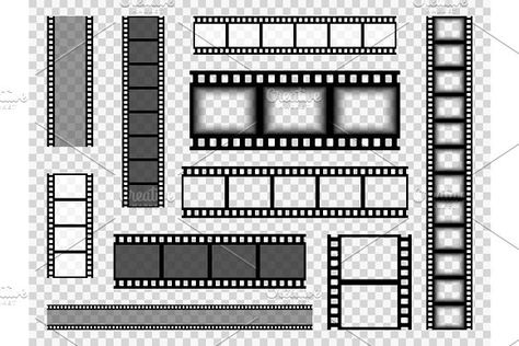 Film strip templates. Cinema by YummyBuum on @creativemarket Film Camera, Hollywood Theme Party Decorations, Film Tape, Movie Reels, Fashion Poster Design, Washi Tape Planner, Graphic Design Infographic, Film Reels, Yearbook Photos