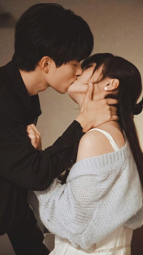 Korean Drama 2023, Wallpapers Korean, Cuddle Pose Ref, Kissing Reference, Zhang Miao Yi, Kissing Poses, Photo Book Cover, Love Wallpapers, People Kissing