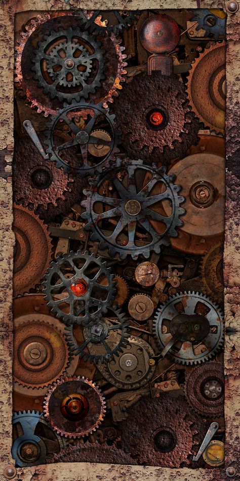 Graphic Library – Metallics (4′ x 8′ Panel) – Idea Library Steampunk Wallpaper, Graphic Panels, Steampunk Artwork, Steampunk Aesthetic, Drawing Room Decor, Forest Backdrops, Arte Steampunk, Apple Logo Wallpaper Iphone, Scenic Wallpaper