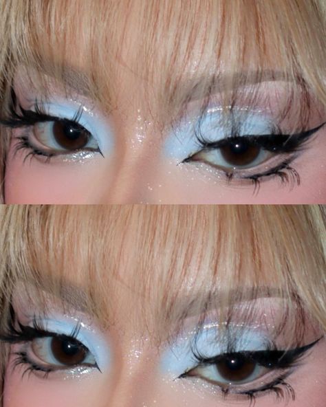 Gyaru Makeup, Cute Eye Makeup, Graphic Makeup, Swag Makeup, Ethereal Makeup, Dope Makeup, Eye Makeup Designs, Edgy Makeup, Creative Eye Makeup