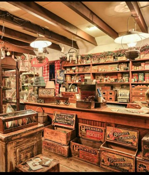 Miniature General Store, Old General Stores, Old Country Stores, Country Store, Store Displays, Store Interior, Colmar, Shop Interiors, Vintage Country