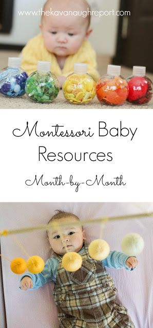 Montessori baby resources from birth through 12 months. Montessori at home from birth. Montessori Baby Activities, Montessori At Home, Infant Classroom, Baby Montessori, Baby Sensory Play, Baby Play Activities, Montessori Ideas, Baby Education, Montessori Baby