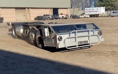 Strick's unconventional Cab-Under truck prototype, designed to... | Hemmings Tractor Trailer Truck, Triumph Cars, Vintage Motorcycle Posters, Dream Car Garage, Trucking Companies, Big Rig Trucks, Tractor Trailers, Big Rig, Unique Cars