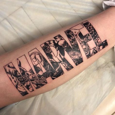Marvel Tattoo | Photo by (cher_mariya) on Instagram |  54                    #marvel #marveltattoo #tattoo #tattoonsk #tattooleon Cat Tattoos, Tiny Tattoo, Marvel Tattoo Sleeve, Marvel Tattoo, Comic Book Tattoo, Spiderman Tattoo, Avengers Tattoo, Comic Tattoo, Marvel Tattoos