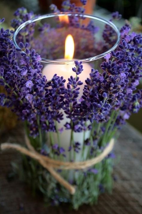 Diy Wedding Deco, Fleurs Diy, Wedding Themes Fall, Wallpaper Tumblr, Wedding Table Decorations, Lavender Wedding, Diy Centerpieces, Deco Floral, Flower Candle