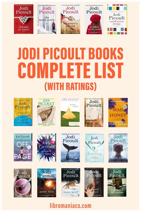 Figure out what to read next with all of the best Jodi Picoult books...ranked and rated. Get her full book list with a synopsis and ratings for each. Which Jodi Picoult book to read next, her full list of books. Jodi Picoult Books, Book Club Recommendations, What To Read Next, Best Book Club Books, Book List Must Read, Books To Read Before You Die, Feel Good Books, Book Club Reads, Jodi Picoult
