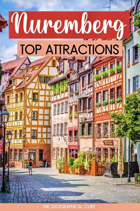Planning a trip to Nuremberg Germany? Nuremberg is one of the best and most beautiful small cities in Europe. This is the ultimate guide to the top attractions and landmarks in Nuremberg. You'll discover all the best things to do and see in Nuremberg. There’s a lot to do and see in Nuremberg, so hopefully you’re not just day tripping from Munich. Read on for what to do in Nuremberg! Places To Visit in Nuremberg | Nuremberg Destinations | Nuremberg Attractions | Must See In Nuremberg Bayern, Munich Germany Travel, Nuremberg Castle, Munich Travel, Small Cities, Backpacking Spain, Imperial City, German City, Germany Vacation
