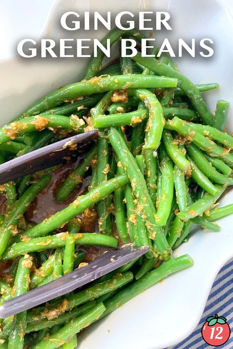 Ginger Green Beans | 12 Tomatoes Food Processor, Tomatoes, Ginger Green Beans, 12 Tomatoes, Vegan Gluten Free, Vegan Vegetarian, Green Beans, Food Processor Recipes, Ginger