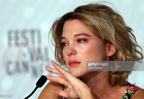 Lea Seydoux Style, Film Blue, Blue Is The Warmest Colour, Lea Seydoux, Léa Seydoux, French Actress, Attractive People, Press Conference, May 23