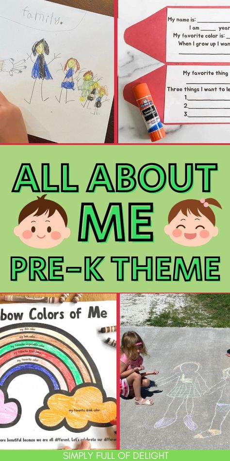 All about me theme for preschool - fun activities including crafts, printables and games Things I Like Preschool Activities, Pre K All About Me Crafts, All About Me Games Preschool, All About Me Montessori Activities, Preschool First Day Craft, Communication Preschool Activities, All About Me Special Education, All About Me Preschool Theme Activities Free Printable, All About Me Art For Preschoolers