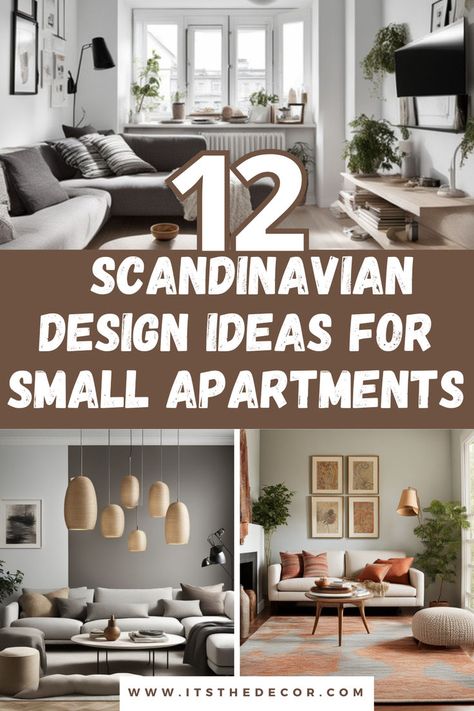 Craft your dream cozy space with our top 12 Scandinavian design ideas for small apartments! Discover how to master the art of minimalism with light & airy rooms, maximize natural light, and embrace decluttering for a sleek yet cozy home. Perfect for anyone looking to infuse their small living area with warmth, functionality, and timeless Nordic charm. #ScandinavianDesign #SmallApartmentLiving #MinimalistHome #CozyInteriors Small Apartment Scandinavian Style, Sleek Living Room Ideas, Nordic Living Room Small Space, Scandinavian Style Living Room Ideas, Scandanavian Interiors Apartment, Small Living Room Before And After, Small Condo Design Ideas, Scandinavian Living Room Apartment, Scandinavian Interior Small Apartment
