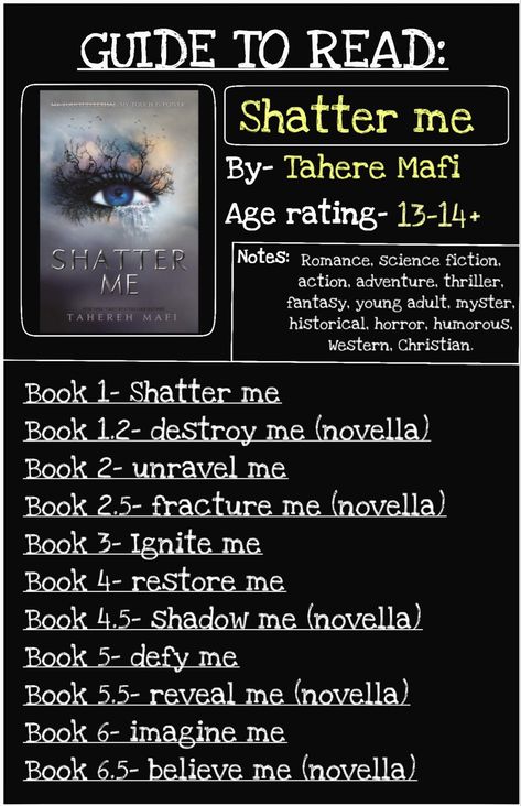 Shatter Me Book Characters, How To Read Shatter Me Series, Shatter Me Age Rating, Shader Me Book, Shatter Me Series Merch, Books With Black Cover, Shatter Me Book Order, Shatter Me Full Series, Books Like Shatter Me Series