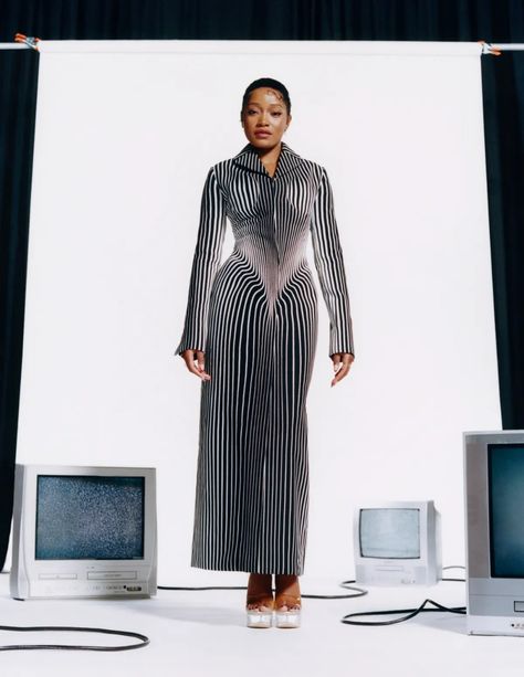 Keke Palmer, Haute Couture, Couture, Professional Outfits, Glenn Martens, 2022 Couture, Miami Fashion Week, Glamour Magazine, David Koma