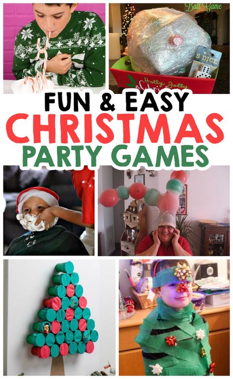 Add some fun to your Christmas party with these simple festive games that the whole family is going to love! Easy Christmas Party, Christmas Party Games For Kids, Christmas Party Activities, School Christmas Party, Christmas Party Table, Diy Christmas Party, Xmas Games, Fun Christmas Party Games, Fun Christmas Games