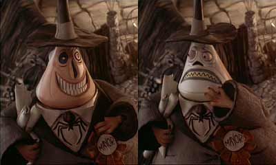 Typical two-faced politician: The Mayor of Halloweentown from Nightmare Before Christmas. The Mayor Nightmare Before Christmas, Mayor From Nightmare Before Christmas, Mayor Nightmare Before Christmas, Nightmare Before Christmas Mayor, Nightmare Before Christmas Nails, Disney Screencaps, Halloween Cans, Nightmare Before Christmas Halloween, Tim Burton Films