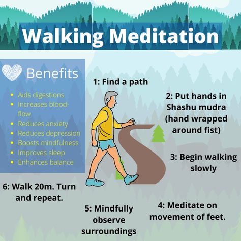 Different Meditation Techniques, Walking Meditation Quotes, Walking For Beginners, Meditation Types, Mindful Walking, Meditation Techniques For Beginners, Walking Benefits, Meditation Challenge, Guided Meditation Scripts