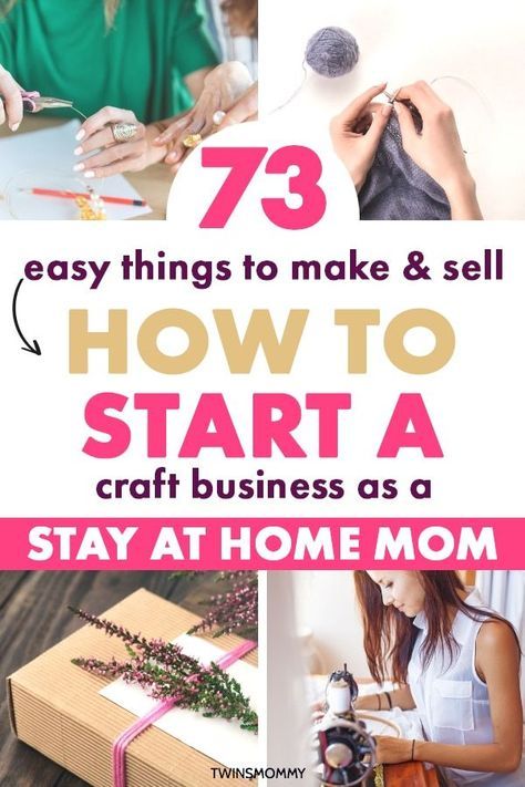 DIY crafts to sell for stay at home moms. Learn how to start a craft business at home. Get ideas for crafts that make money. These are crafts for home. Get ideas for crafts that sell well! #crafts #craftprojects #workfromhome #momlife #stayathomemom Crafts That Sell, Ideas For Crafts, Diy Para A Casa, Mommy Diy, Easy Crafts To Sell, Projets Cricut, Stay At Home Moms, Mason Jar Crafts Diy, Mom Diy